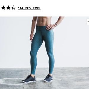NOBULL heather teal leggings